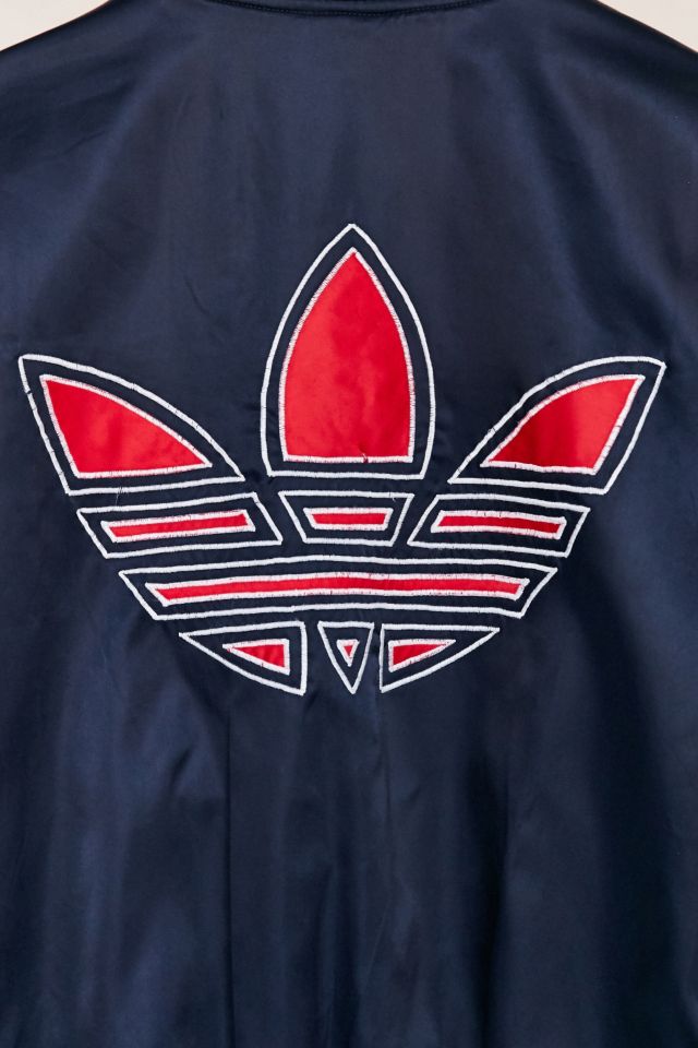 Vintage adidas Red/Navy Bomber Jacket #4