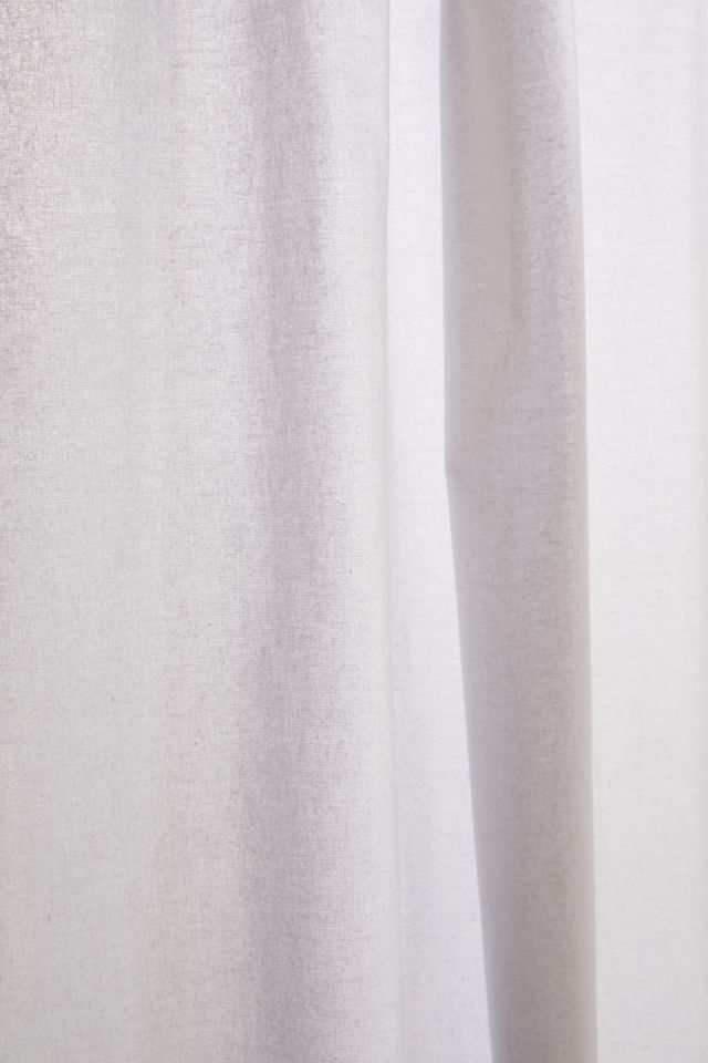 Topanga Soft Fringe Shower Curtain #1