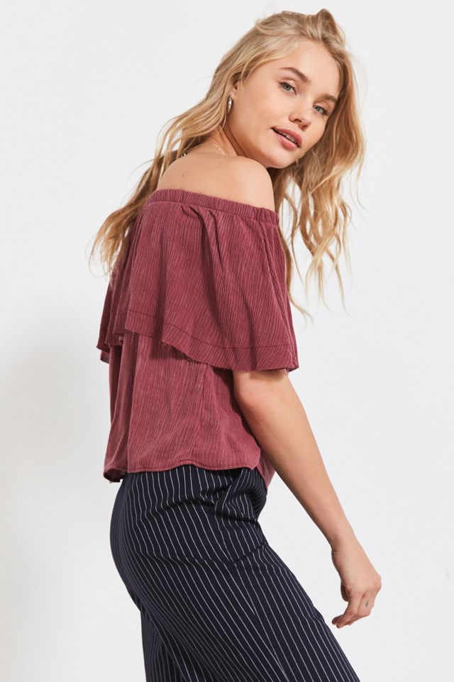 Ecote Winona Ruffle Off-The-Shoulder Top #1