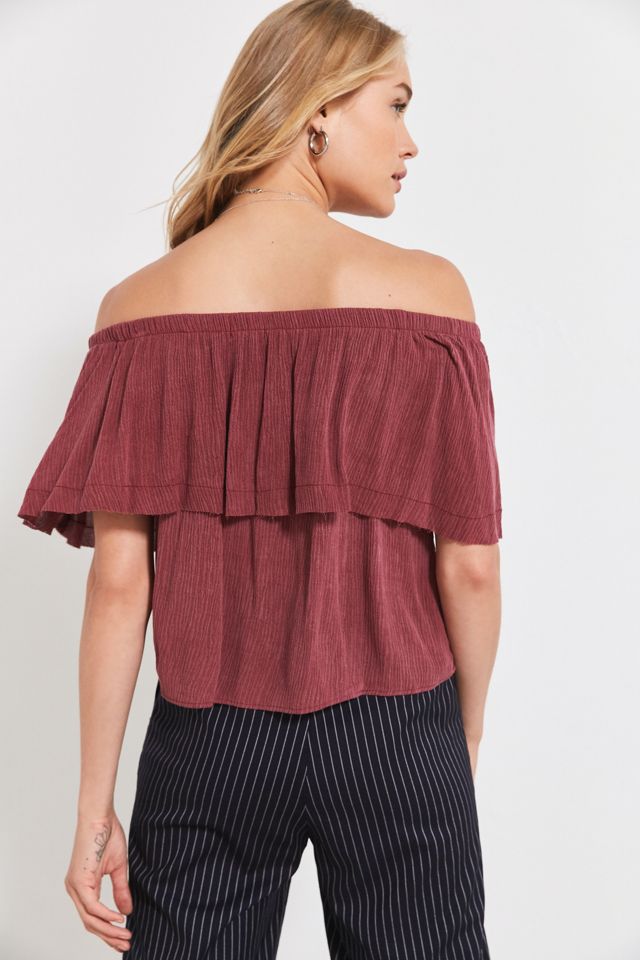 Ecote Winona Ruffle Off-The-Shoulder Top #3