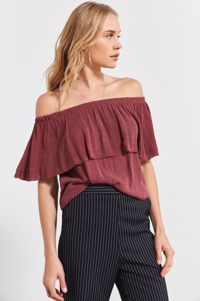 Ecote Winona Ruffle Off-The-Shoulder Top #4