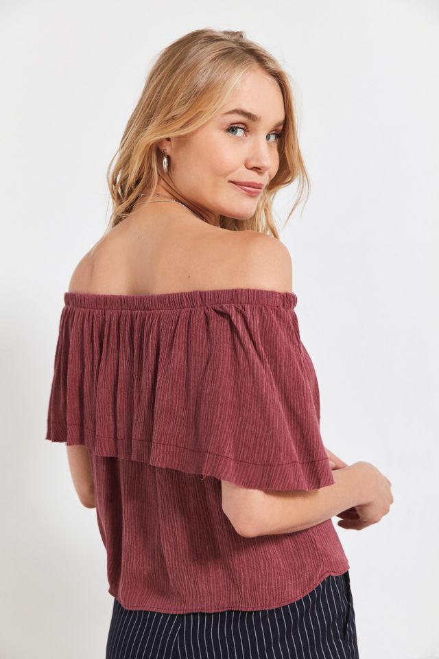 Ecote Winona Ruffle Off-The-Shoulder Top #5