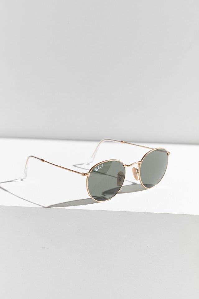 Ray-Ban Polarized Metal Round Sunglasses #1