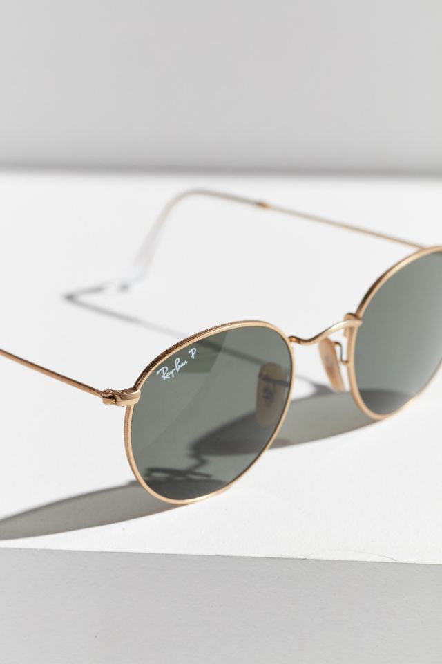Ray-Ban Polarized Metal Round Sunglasses #2