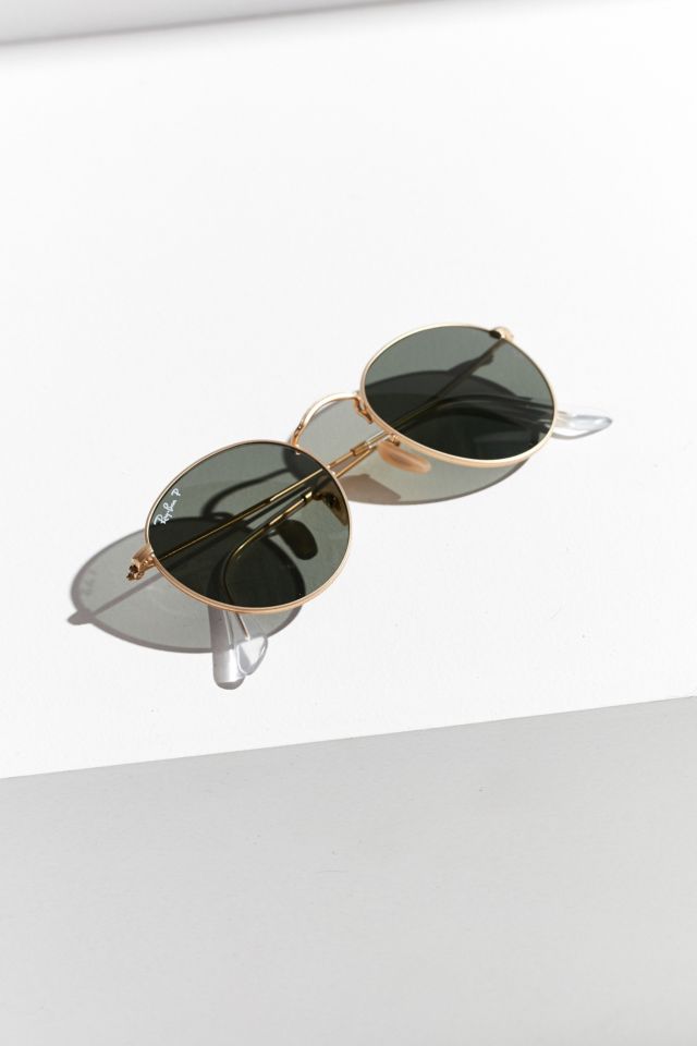 Ray-Ban Polarized Metal Round Sunglasses #4