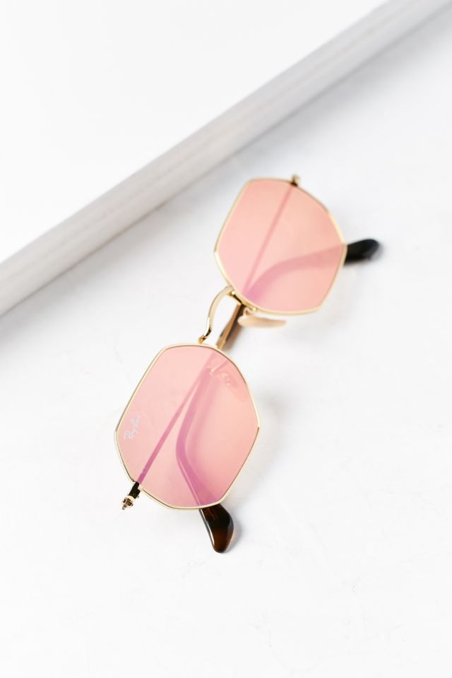 Ray-Ban Hexagon Flat Lens Sunglasses #4