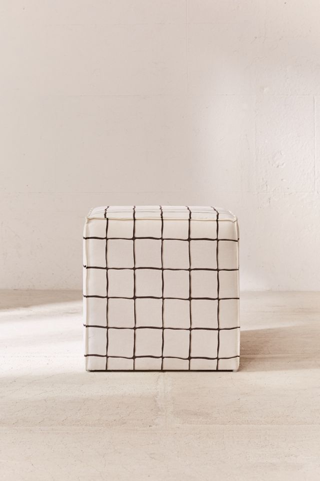 Wonky Grid Ottoman #1
