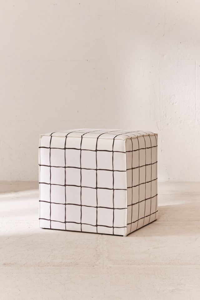 Wonky Grid Ottoman #2