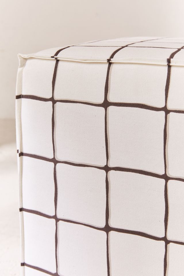 Wonky Grid Ottoman #3
