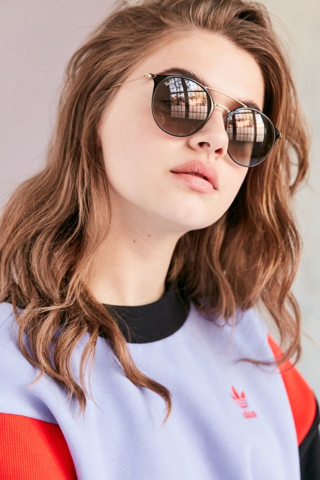 Ray-Ban Double Bridge Round Sunglasses | Urban Outfitters