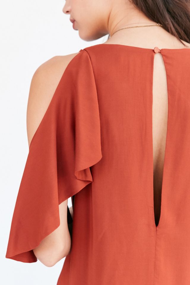 Silence + Noise Riley Cold Shoulder Cape-Sleeve Top #3