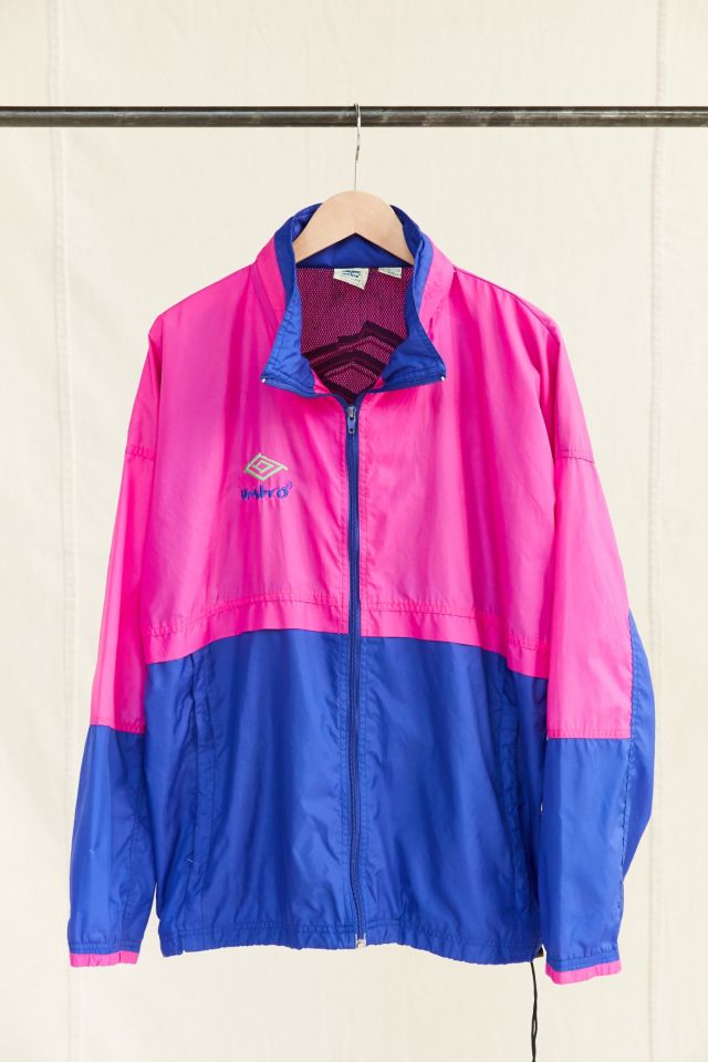 Vintage Umbro Pink Windbreaker Jacket | Urban Outfitters Canada