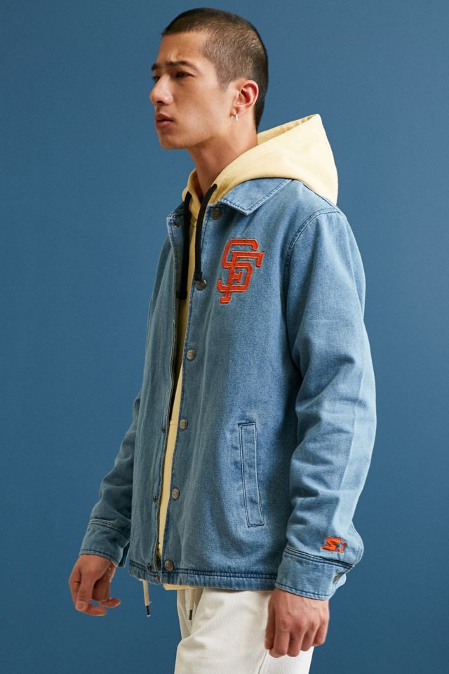 Starter Black Label + UO MLB San Francisco Denim Coach Jacket