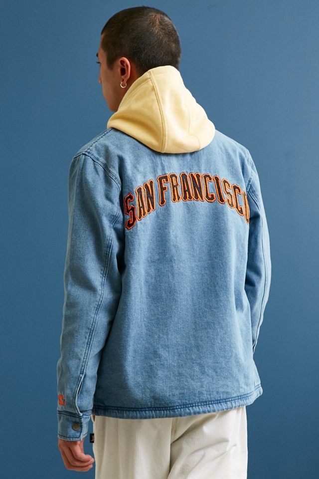 Starter Black Label + UO MLB San Francisco Denim Coach Jacket