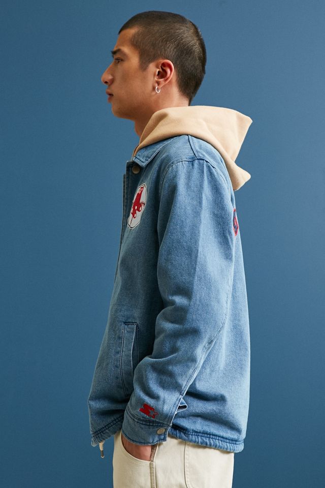 Starter Black Label + UO MLB Boston Denim Coach Jacket #2