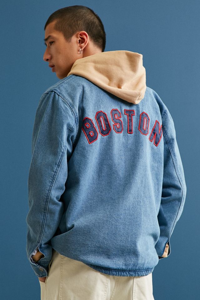 Starter Black Label + UO MLB Boston Denim Coach Jacket #3