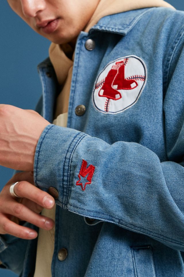 Starter Black Label + UO MLB Boston Denim Coach Jacket #4