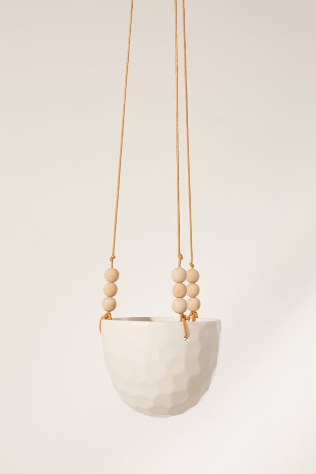 Beaded Hanging Planter #1