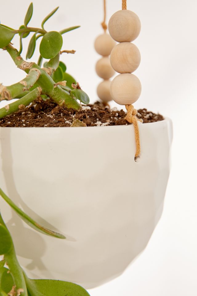 Beaded Hanging Planter #2
