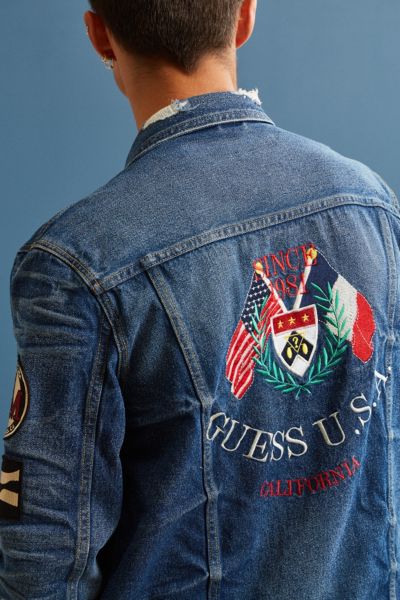 Guess denim 2025 jacket urban outfitters