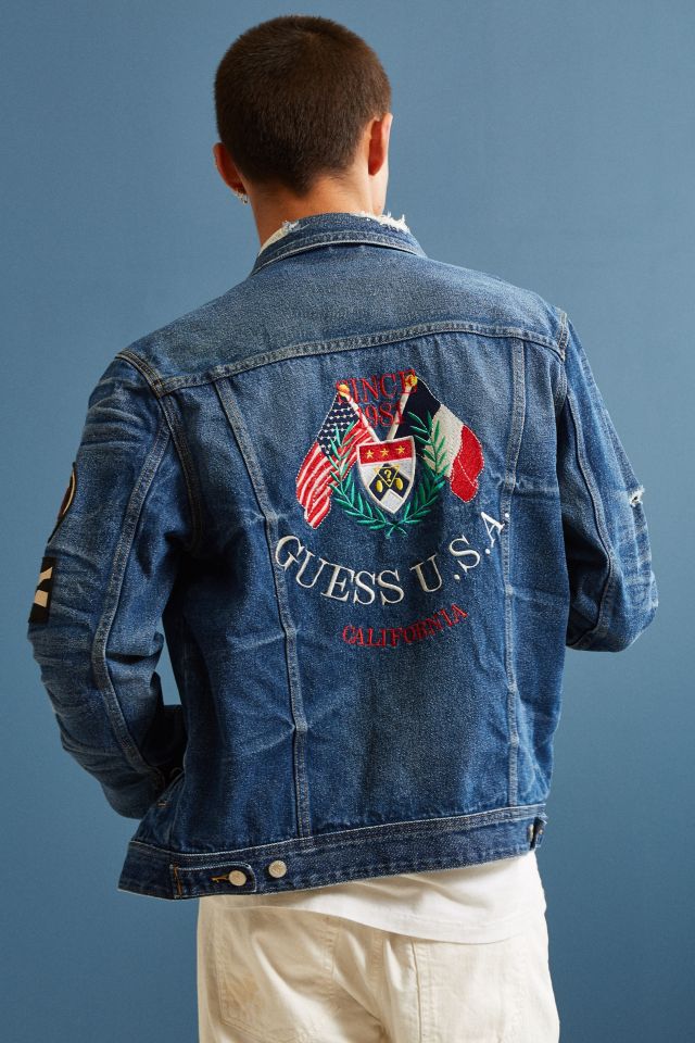 urban outfitters jean jacket mens