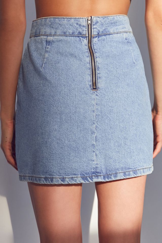 Minijupe trapèze utilitaire en denim BDG #1
