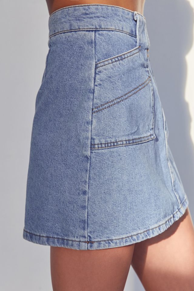 Minijupe trapèze utilitaire en denim BDG #2