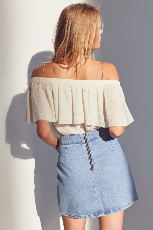 Minijupe trapèze utilitaire en denim BDG #5