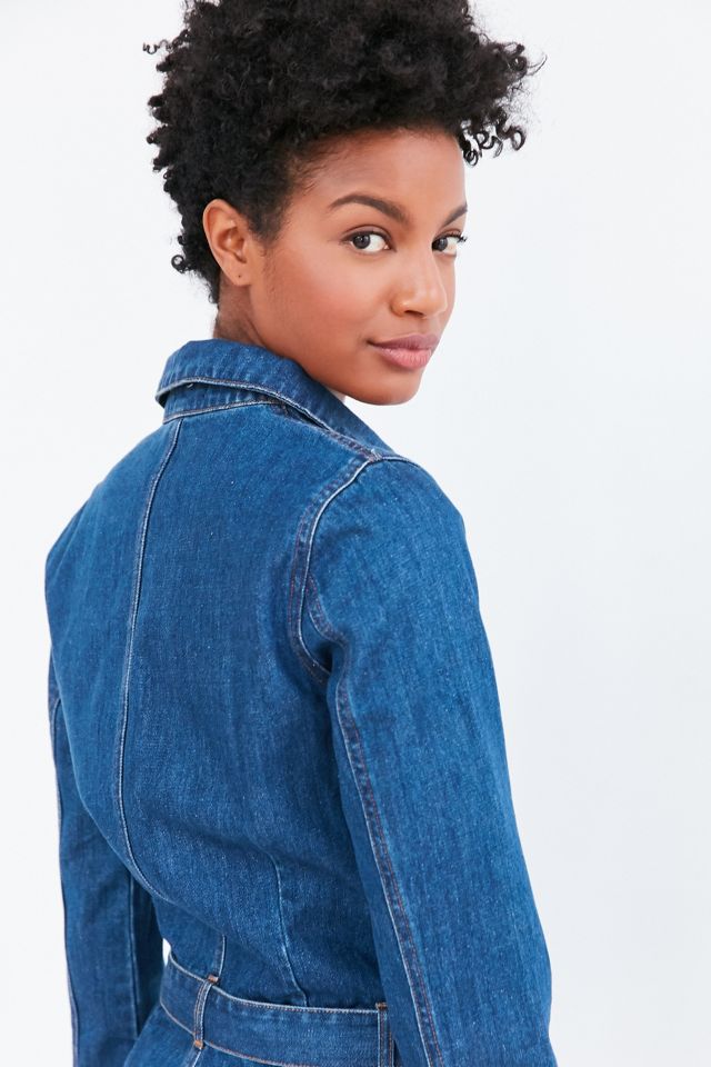 BDG Denim Zip-Front Coverall Romper #3
