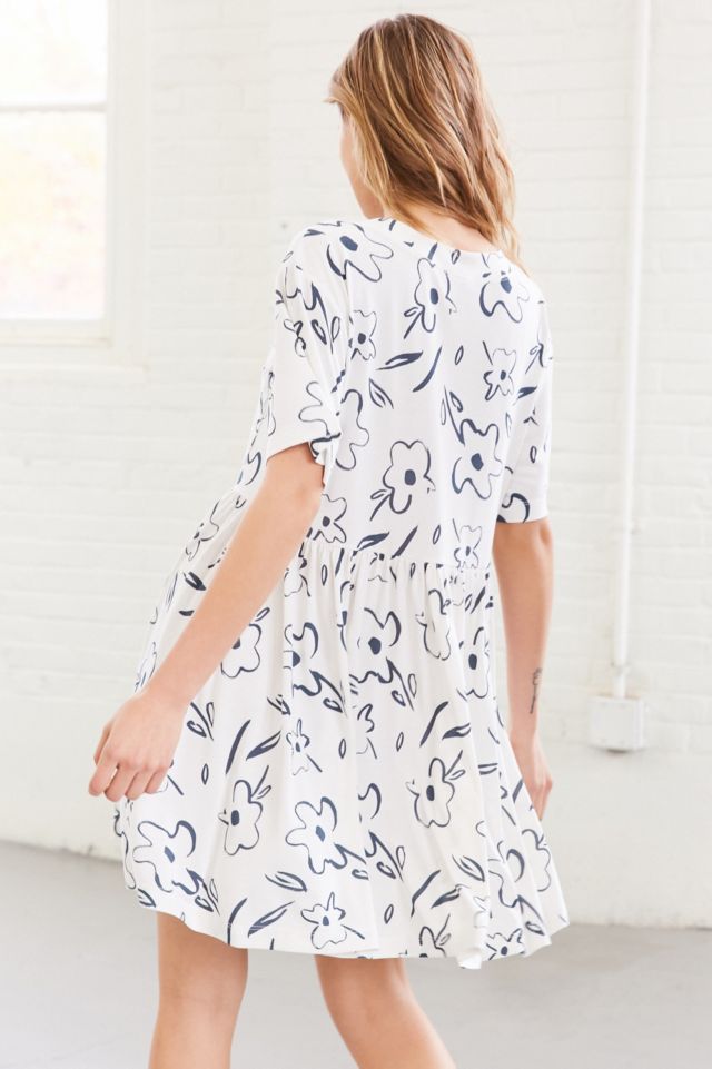 Silence + Noise Cupro Babydoll Mini T-Shirt Dress #3