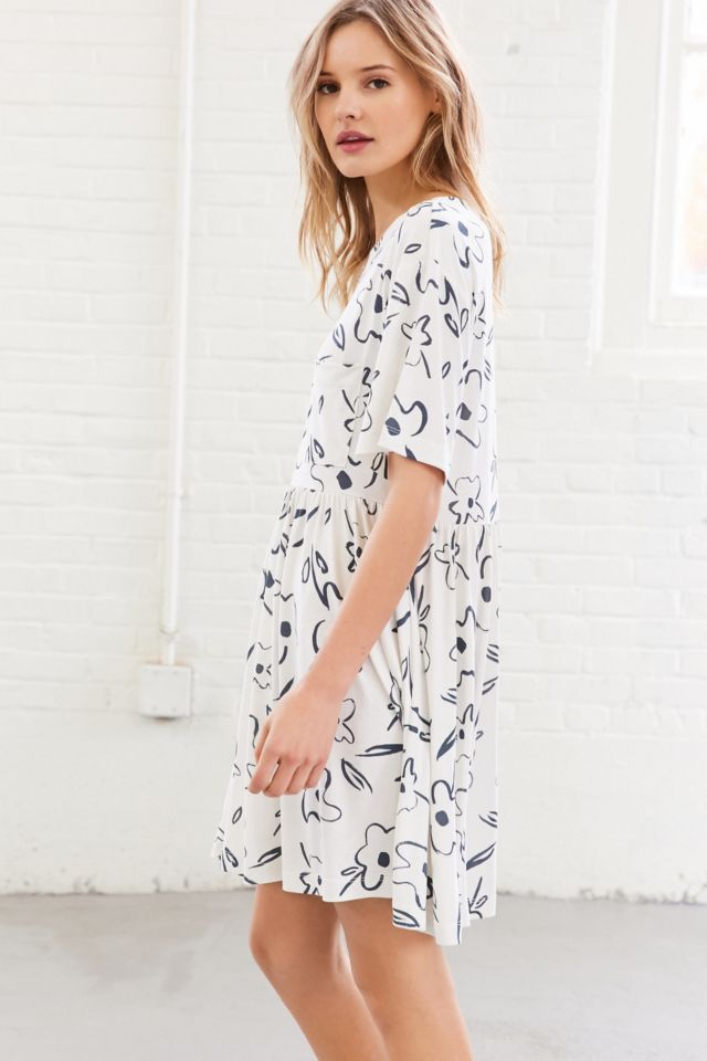 Silence + Noise Cupro Babydoll Mini T-Shirt Dress #4
