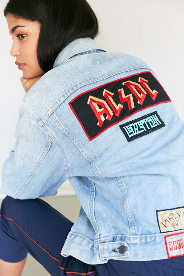 Denim jacket 2024 rock patches