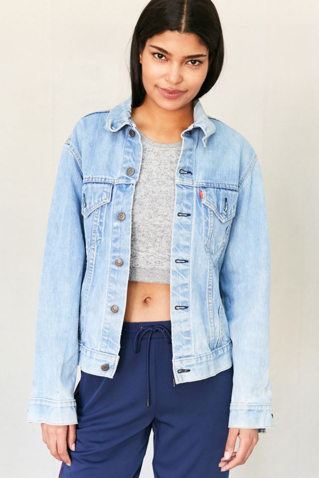 Blouson en denim vintage à empiècements Band #1