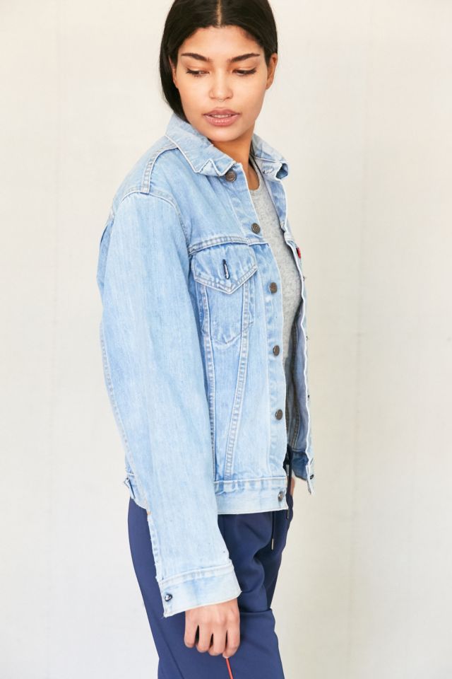 Blouson en denim vintage à empiècements Band #5