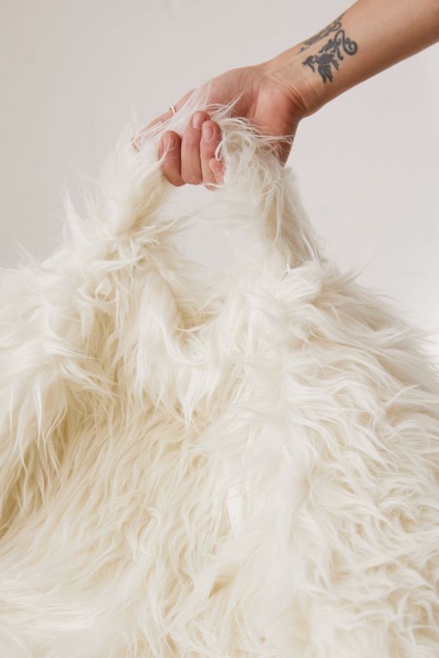 Aspyn Faux Fur Shag Bean Bag Chair #4