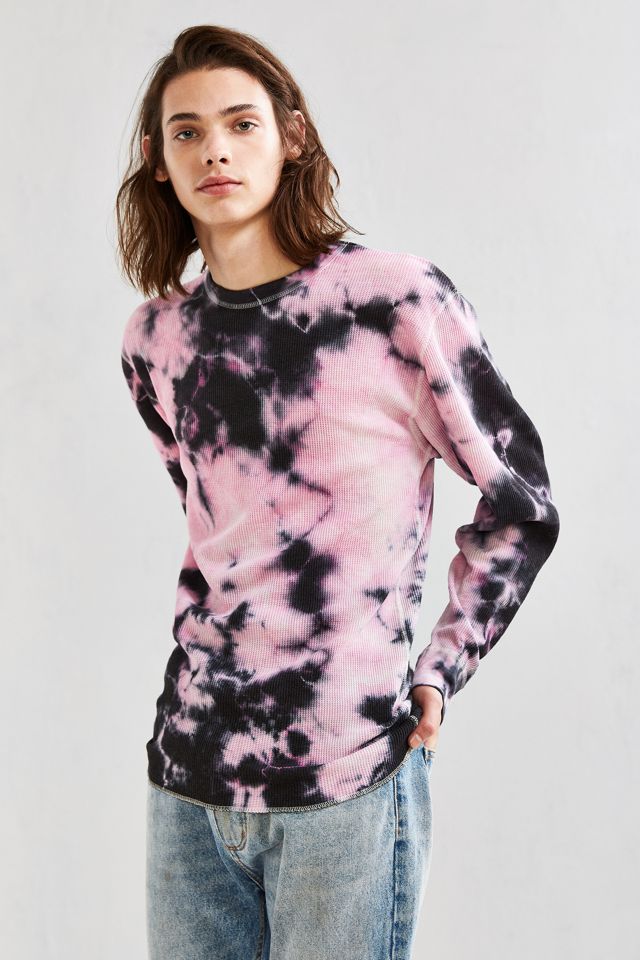 Hanes X US Rags Crystal Dye Thermal Long Sleeve Tee