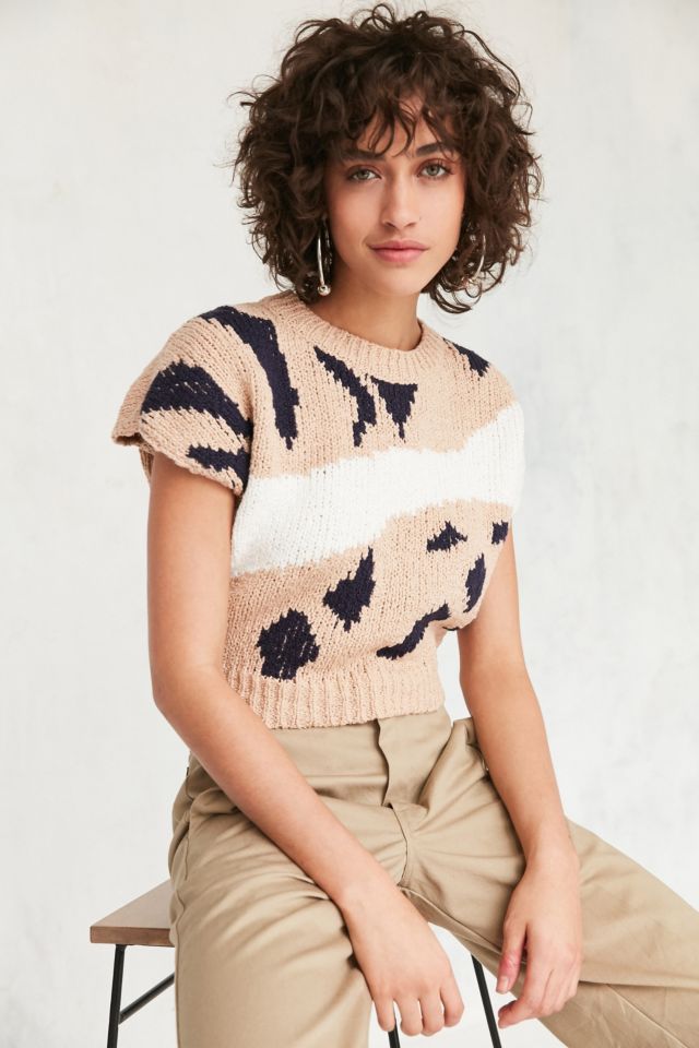 Ecote Leopard Sweater Tee #3