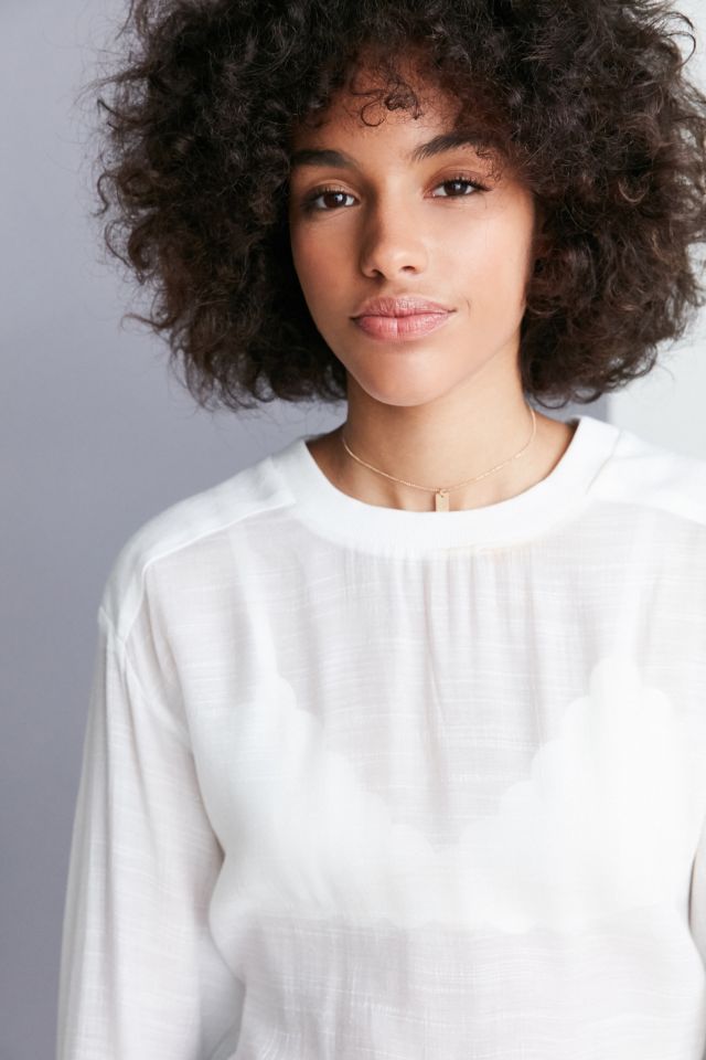 Silence + Noise Reyes Textured Pullover Blouse #2
