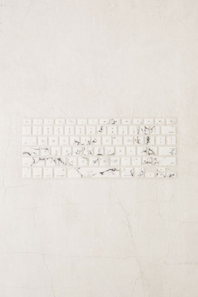 White Marble Keyboard Cover #1