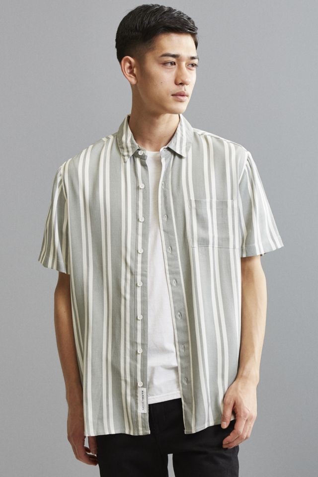 Native Youth Tunstall Vertical Stripe Button-Down Shirt | Urban Outfitters