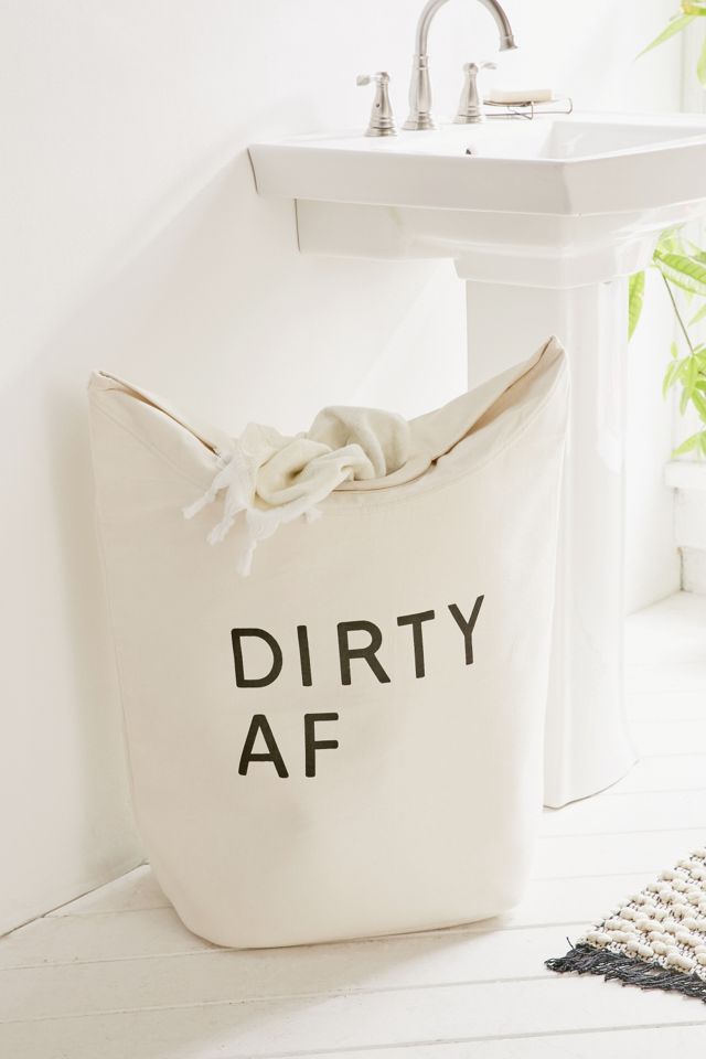 Clean/Dirty AF Standing Laundry Bag Hamper #1