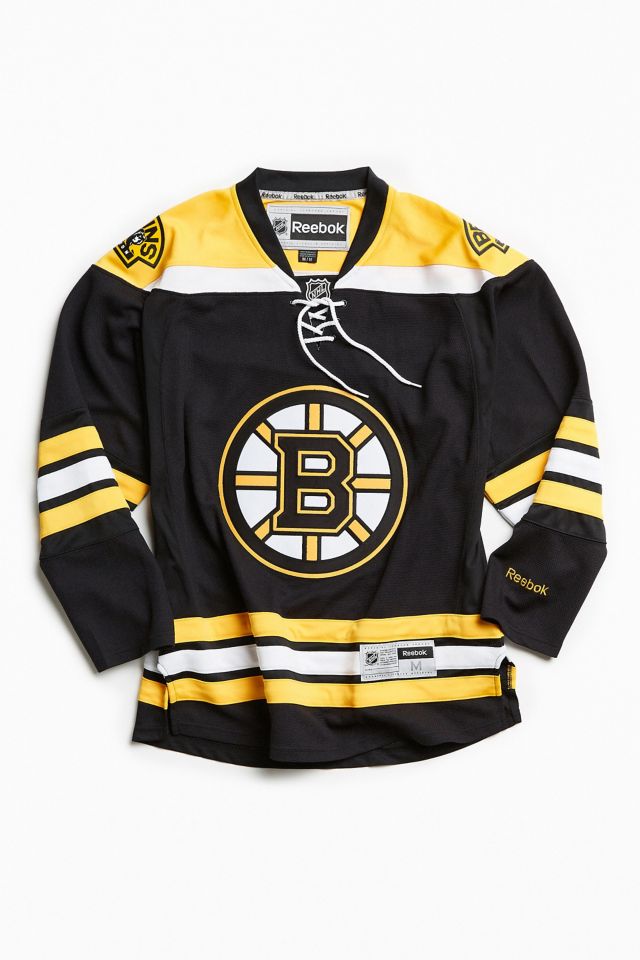 Black New Large Men's Reebok Boston Bruins jersey Jersey
