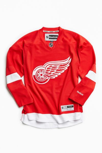 Detroit Red Wings Jersey Womens Large Reebok NHL Hockey Bedazzled