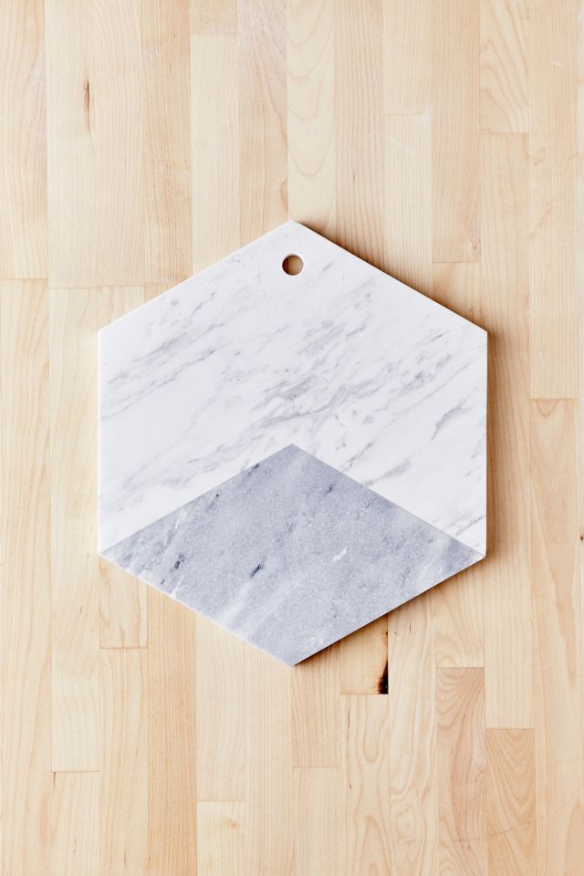Marble Hexagon Cutting Board #1