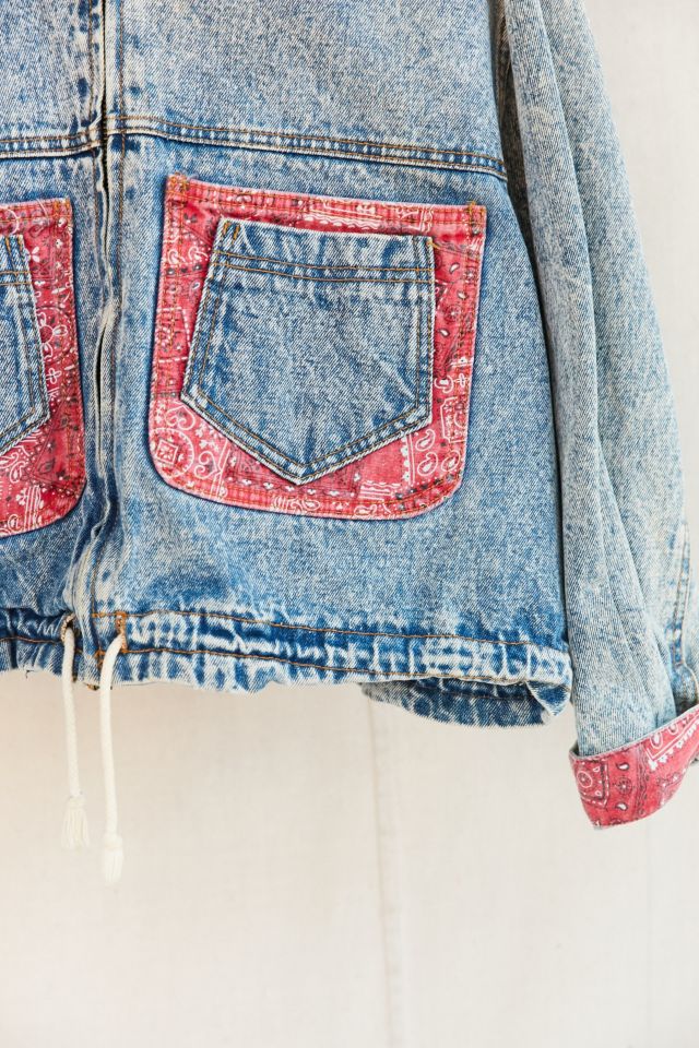 Vintage Bandana Denim Jacket #5