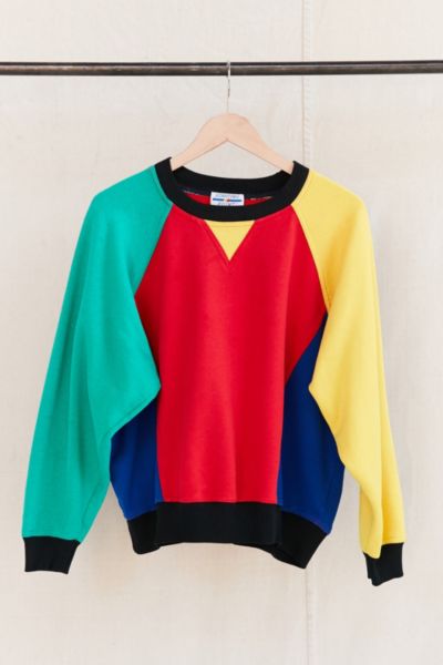 Color Block Hoodie Retro 80s 90s -  Canada