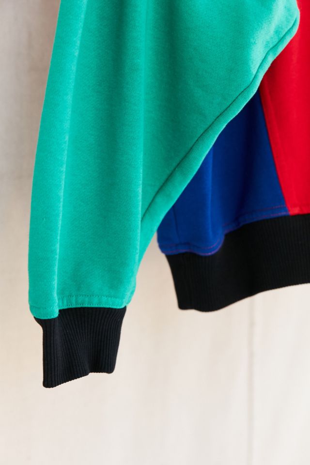 Retro color hot sale block sweatshirt