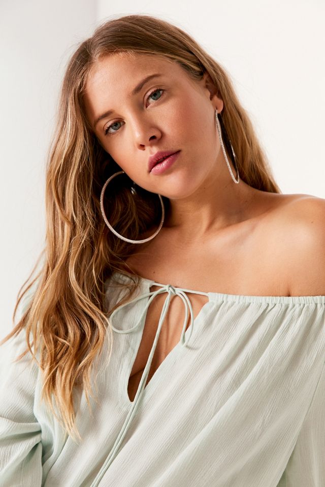 Kimchi Blue Linda Off-The-Shoulder Tie-Front Blouse #2
