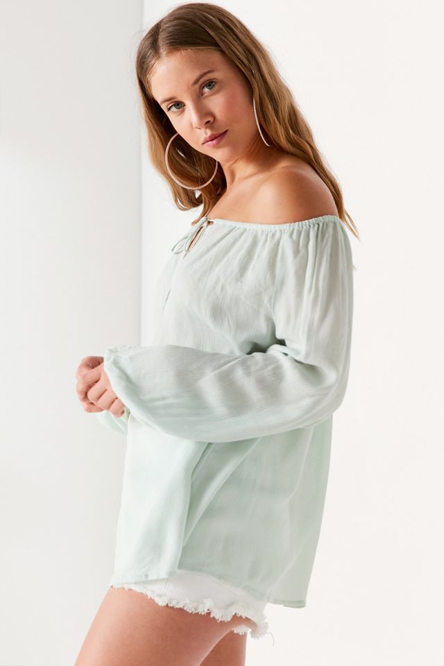 Kimchi Blue Linda Off-The-Shoulder Tie-Front Blouse #3