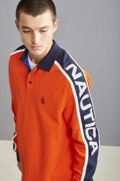 Nautica long outlet sleeve polo shirts